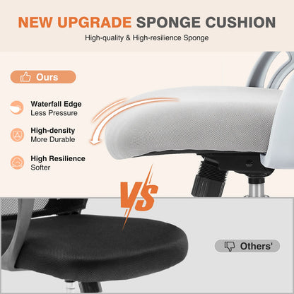 Ergonomic Mesh Backrest  Desk Chair Adjustable Height