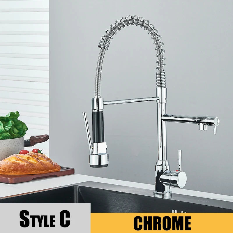 Kitchen Sink Water Faucet  Hot & Cold Water Mixer