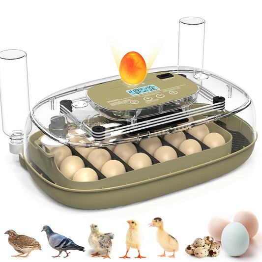 24 Egg Incubator  Automatic Turning, Temperature &  Humidity Control