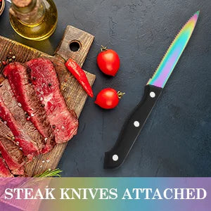 24 pcs rainbow  Silverware Set Service For 4