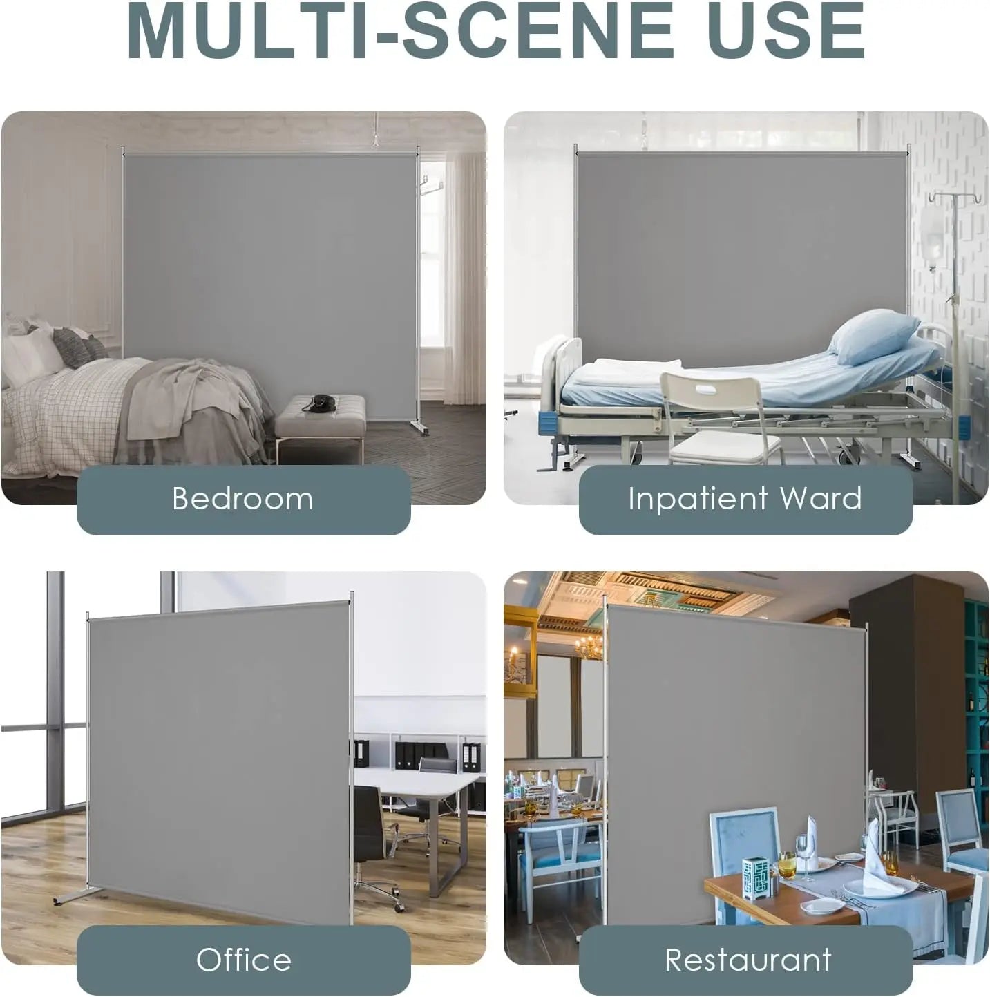 Large Freestanding Room Divider, Privacy Screen