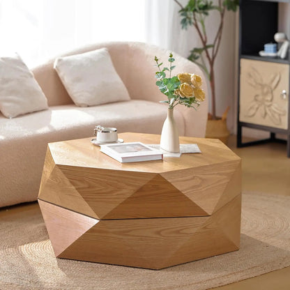 38 inch Drum Coffee Table for Office, or Livingroom Room