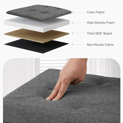 Foldable Ottoman Bench  Storage Chest