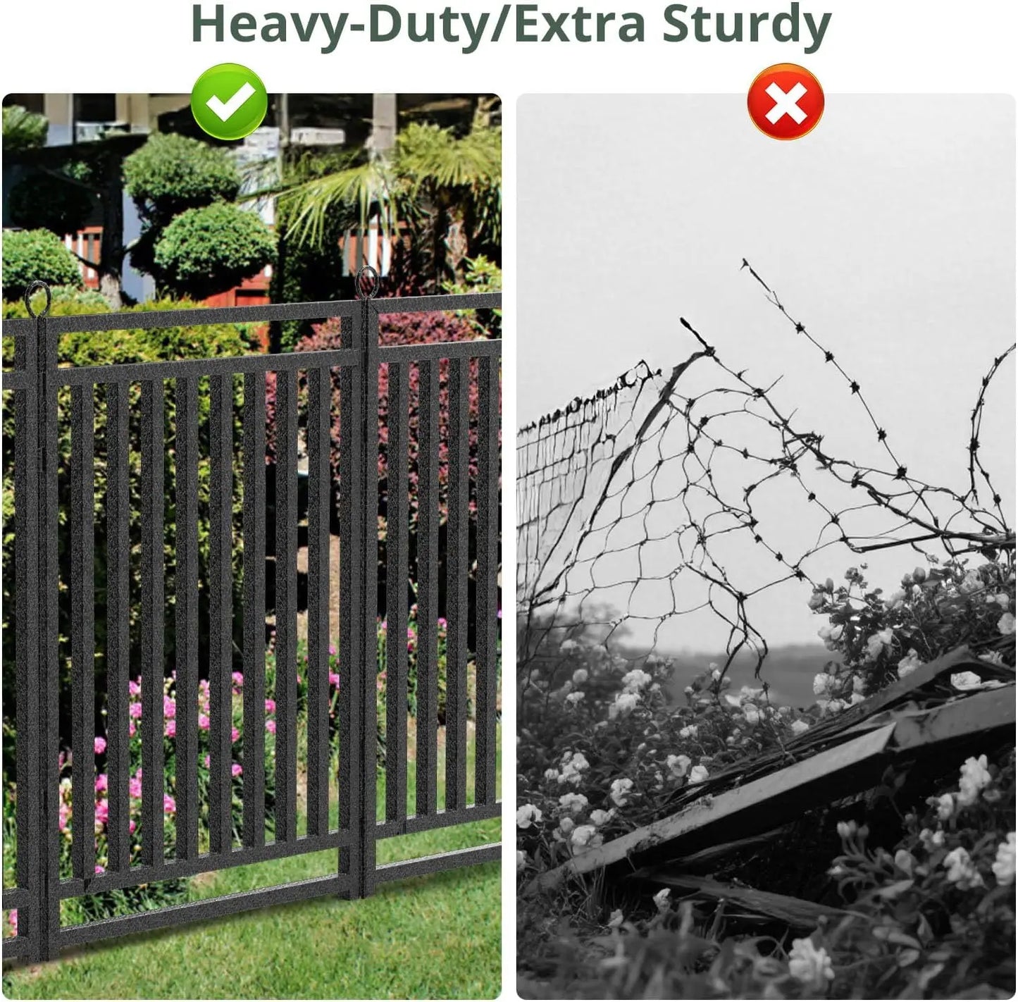 New Decorative Metal Garden Fence