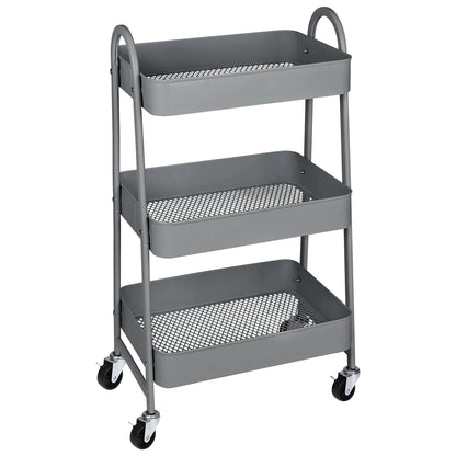 3 Tier Metal Storage Kitchen Cart