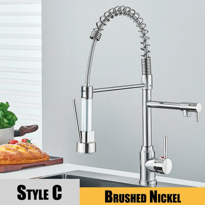 Kitchen Sink Water Faucet  Hot & Cold Water Mixer