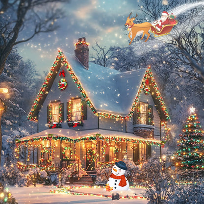 Color Solar Rope String Lights 8 Lighting Modes,