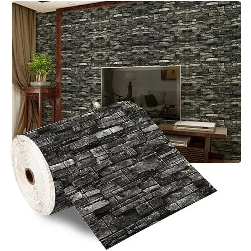 3D Self-Adhesive  Wallpaper Waterproof Imitation Brick Wall