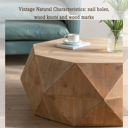 38 inch Drum Coffee Table for Office, or Livingroom Room