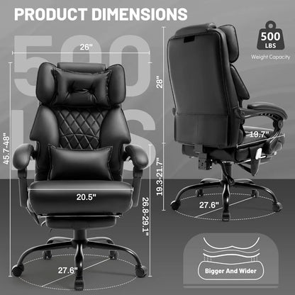 Massage  Chair with Foot Rest,  Vibration & Heat Therapy