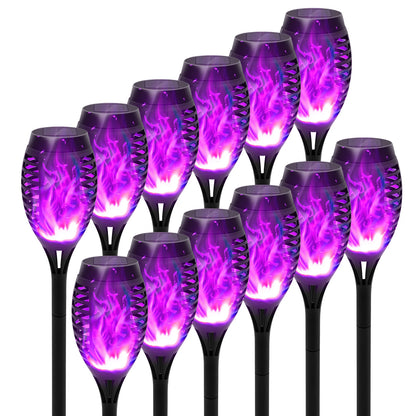 Green Solar Flickering Flame  Water Proof Lawn Lights