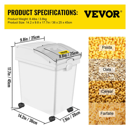 25L Dry Ingredient Storage Bin with Scoop