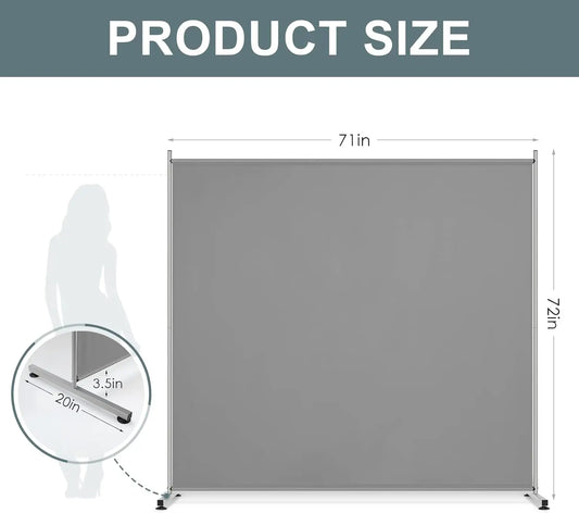 Large Freestanding Room Divider, Privacy Screen
