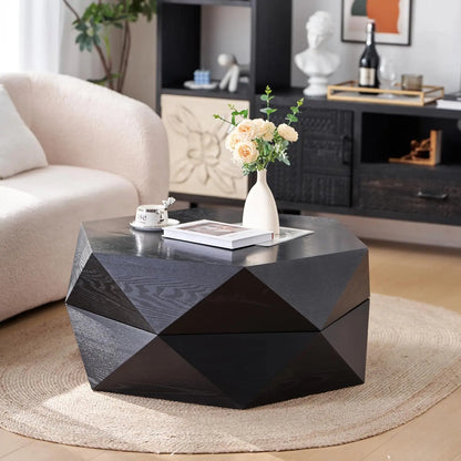 38 inch Drum Coffee Table for Office, or Livingroom Room