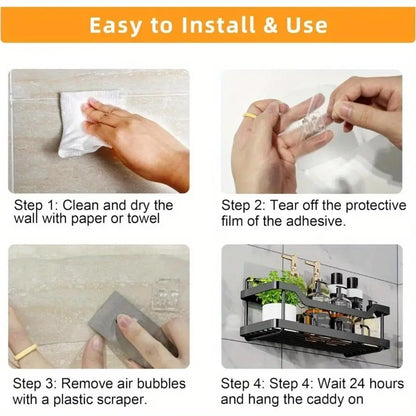 3/5 Pack Shower  Caddy  Rustproof Stainless Steel