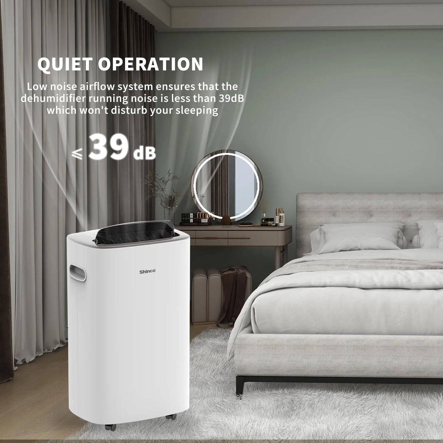 86 Pints Dehumidifier for Home and Basements, 5000 Sq.Ft