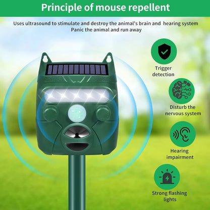 Solar Animal Repellent With Motion Sensor