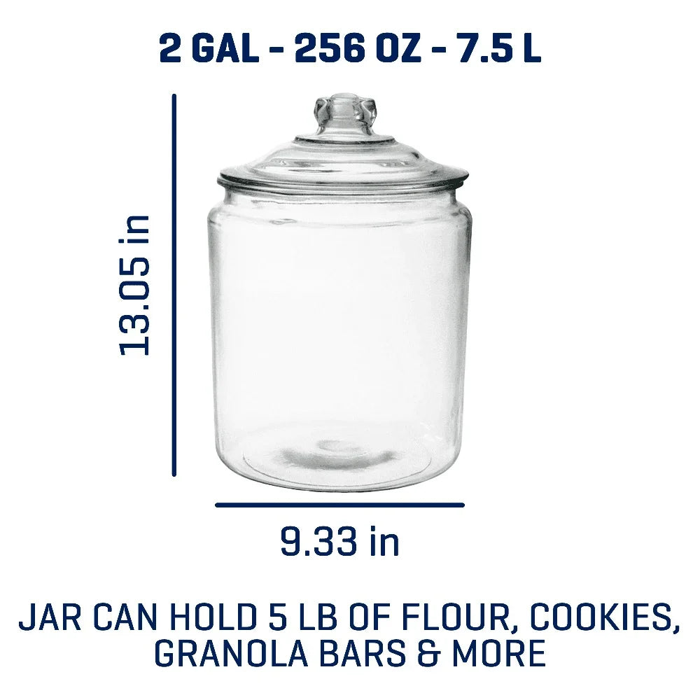 2 Gallon Glass Storage Jar  2Gallon