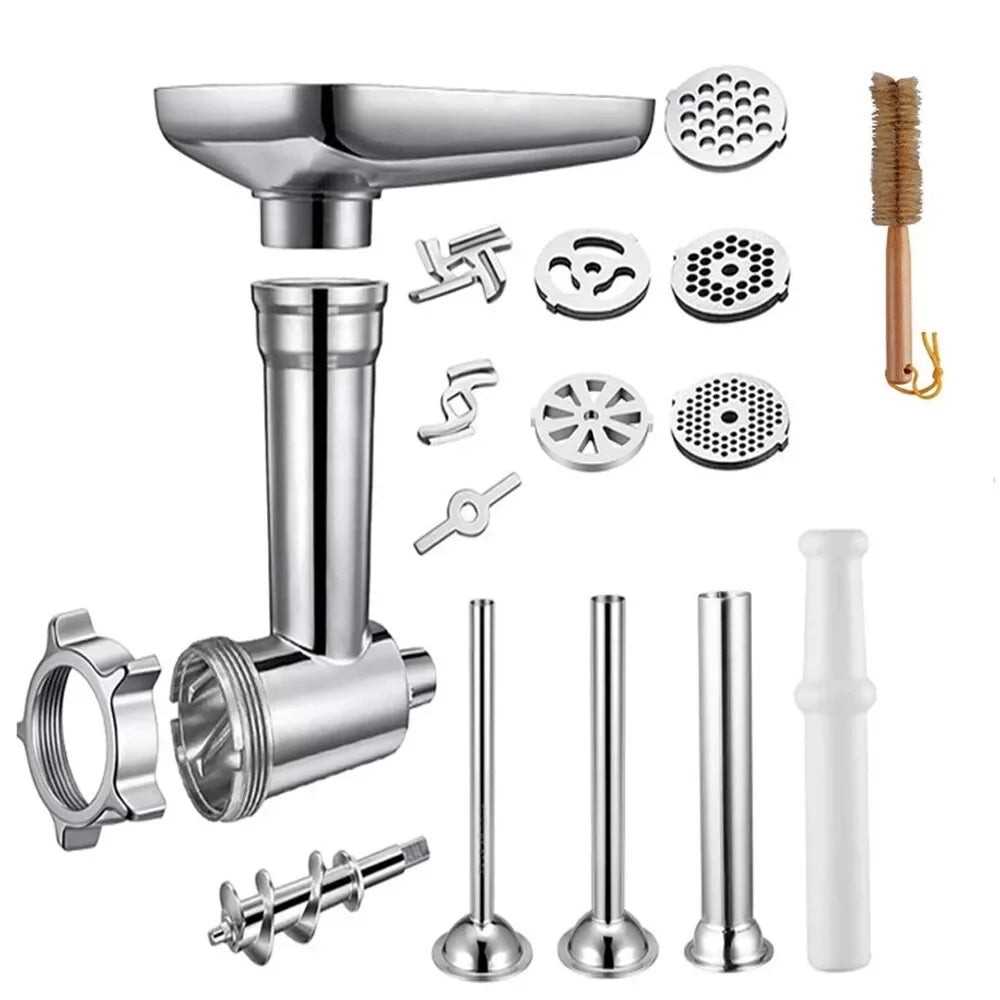Stainless Steel  Meat Grinder  With Attachments