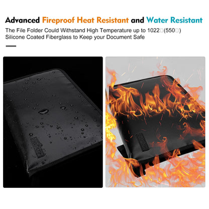 Fireproof Waterproof Folder Contract Data Organizer