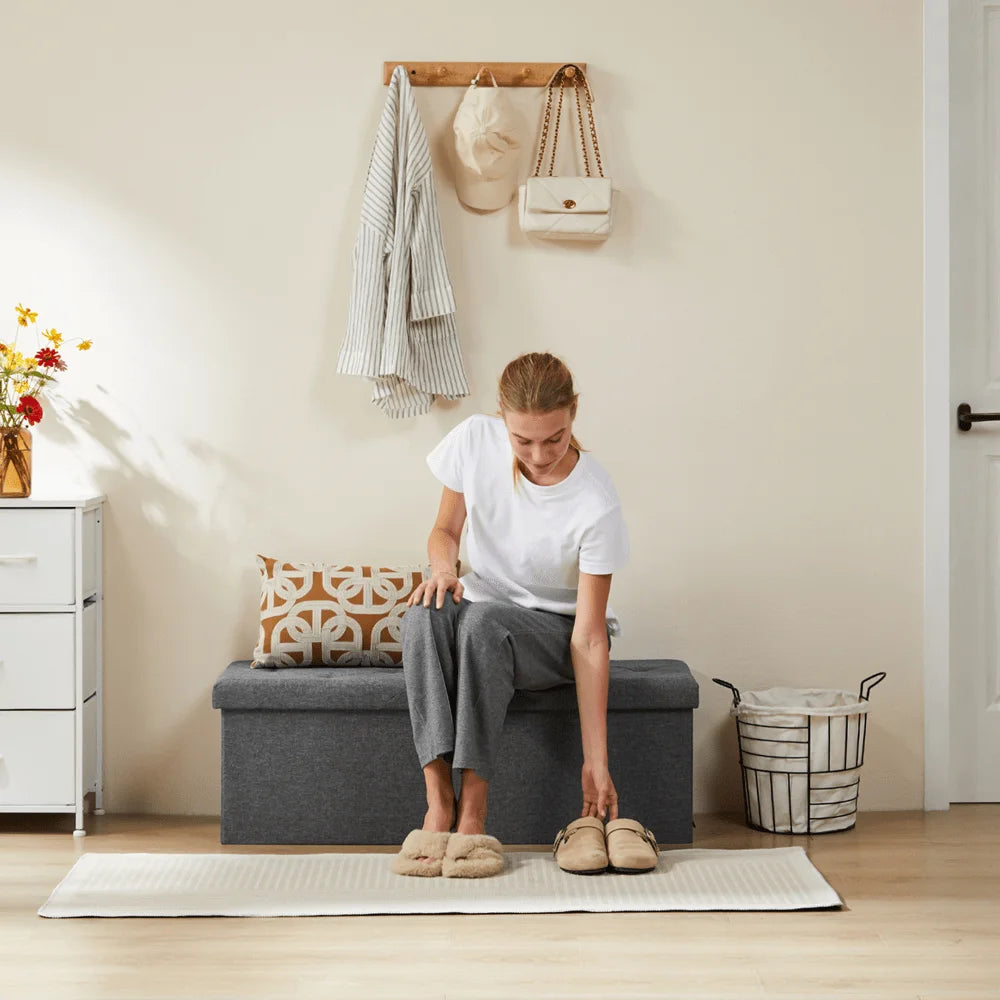 Foldable Ottoman Bench  Storage Chest