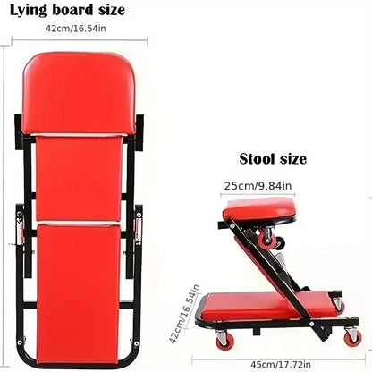 Mechanic Creeper,  With Seat 300 LB Capacity