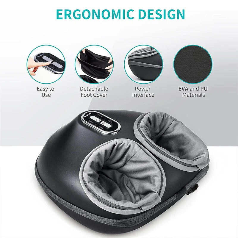 Heat therapy, Air compression Electric Foot Massager