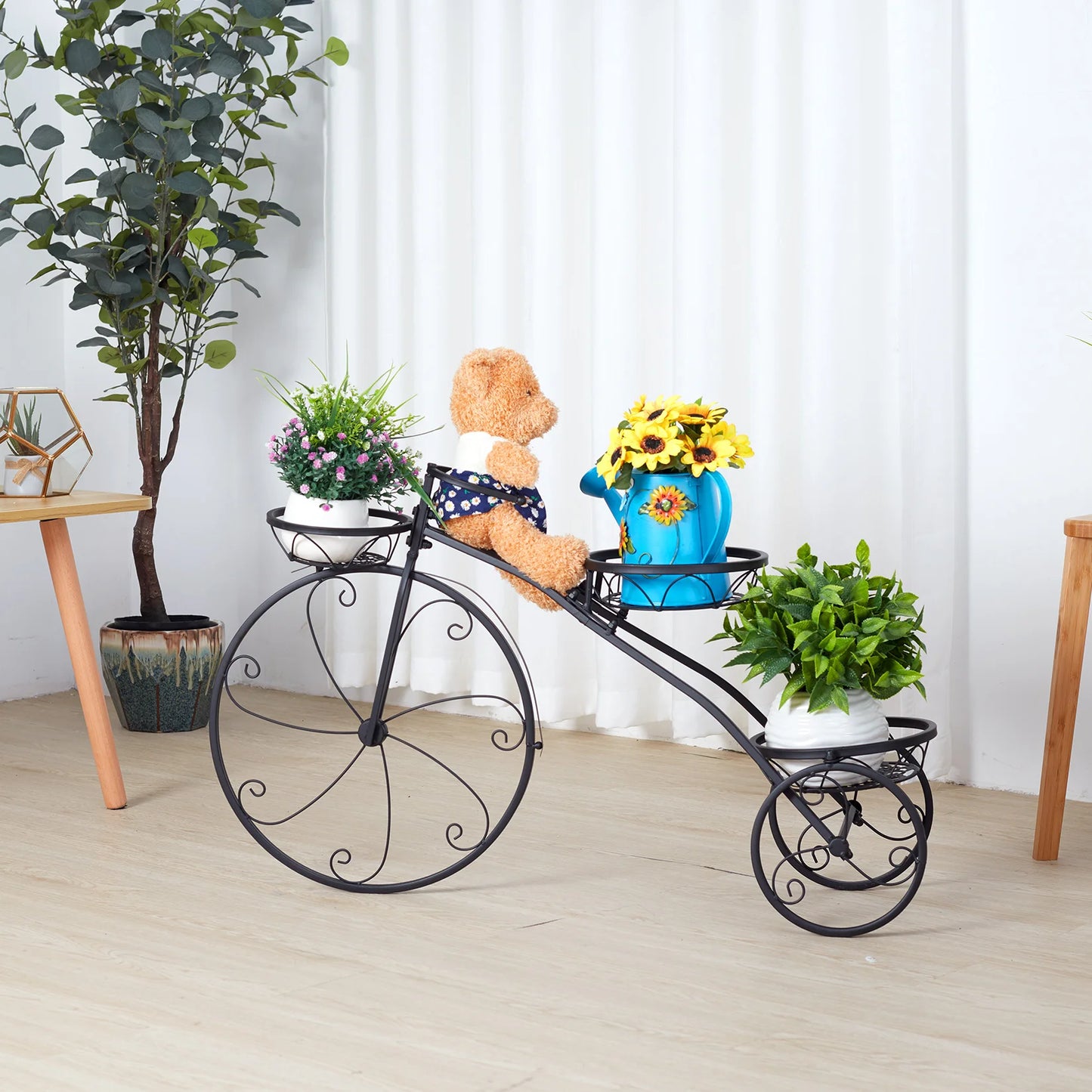 3 Tier Metal Bicycle Plant Stand
