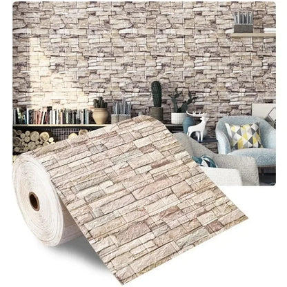 3D Self-Adhesive  Wallpaper Waterproof Imitation Brick Wall