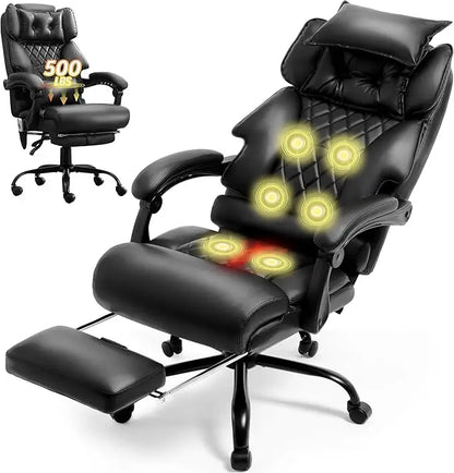 Massage  Chair with Foot Rest,  Vibration & Heat Therapy