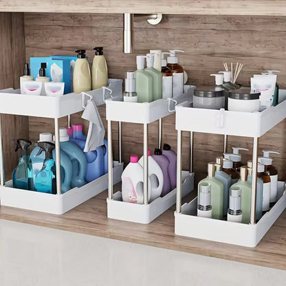 3PCS Under Sink organizer For bathroom or Kitchen